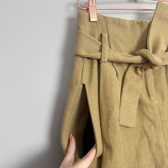 BA&SH | NEW The Nyle Tan High-Waisted Shorts with Belt Women’s Size X-Small - Picture 5 of 15